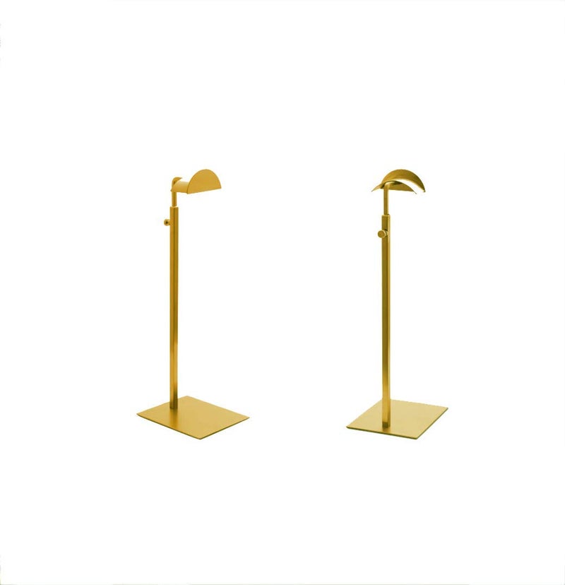 RY DISPLAY 2pack of Metal Handbag Rack Display Single Side Adjustable Handbag Display Stand (Golden) - Image 1
